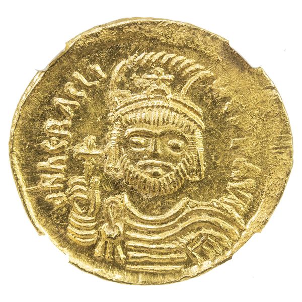 BYZANTINE EMPIRE: Heraclius, 610-641, AV solidus (4.50g), Constantinople. NGC MS