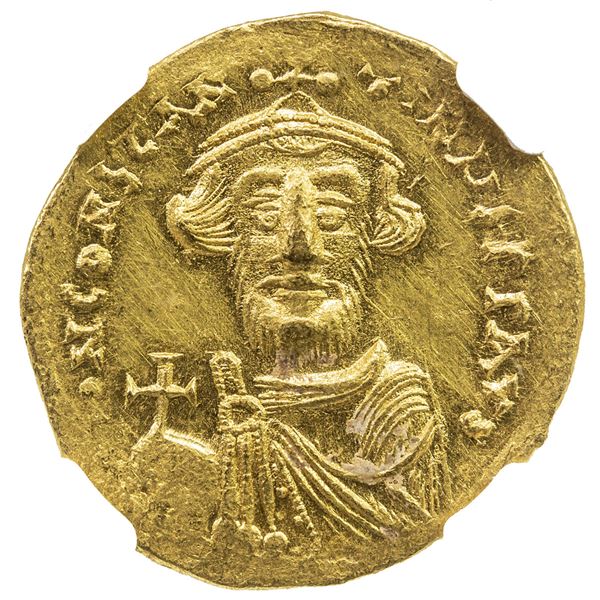BYZANTINE EMPIRE: Constans II, 641-668, AV solidus (4.46g), Constantinople. NGC MS
