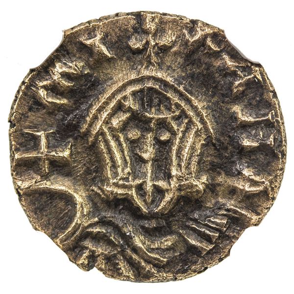 BYZANTINE EMPIRE: Michael III, "the Drunkard", 842-867, AV/EL semissis (1.48g), Syracuse. NGC EF