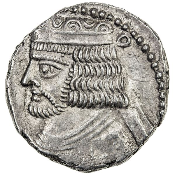 PARTHIAN KINGDOM: Vardanes II, 55-58 AD, AR tetradrachm (14.09g), Seleukeia on the Tigris, SE367 (55