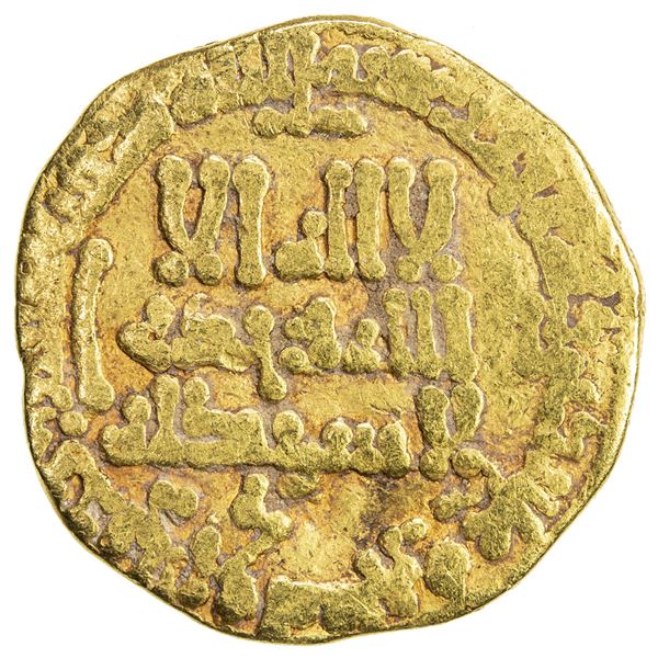 ABBASID: al-Rashid, 786-809, AV dinar (4.08g), NM, AH181. VG-F