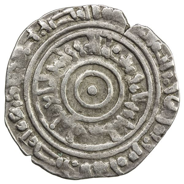 FATIMID: al-'Aziz, 975-996, AR 1/2 dirham (1.44g), Misr, AH385. VF