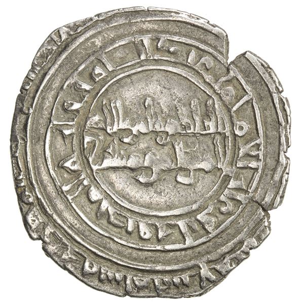 FATIMID: al-Hakim, 996-1021, AR 1/2 dirham (1.38g), al-Mahdiya, AH(3)89. VF