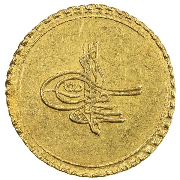 EGYPT: Ahmed III, 1703-1730, AV eshrefi (sultani), (3.52g), Misr, AH1115. EF