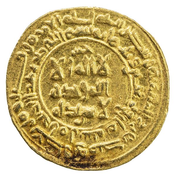 SAMANID: 'Abd al-Malik I, 954-961, AV dinar (2.87g), Amul, AH348. EF
