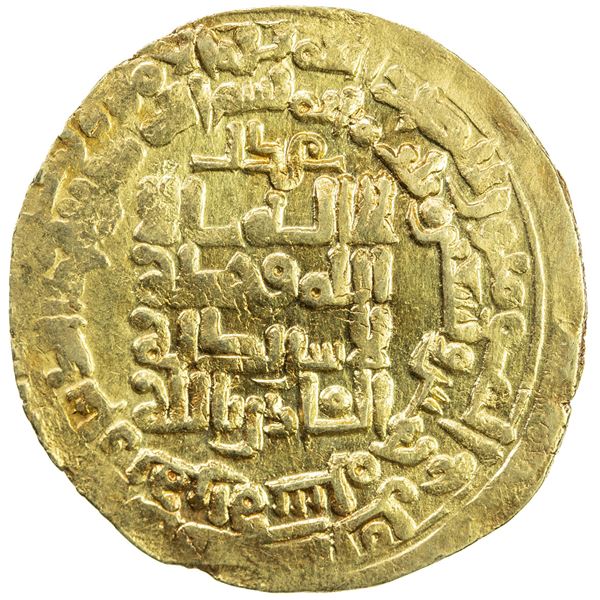 GHAZNAVID: Mahmud, 999-1030, AV dinar (3.25g), Herat, AH395. VF