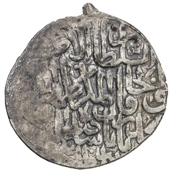 MUGHAL: Babur, 3rd reign, 1506-1530, AR shahrukhi (4.72g), Balkh, AH(924). VF