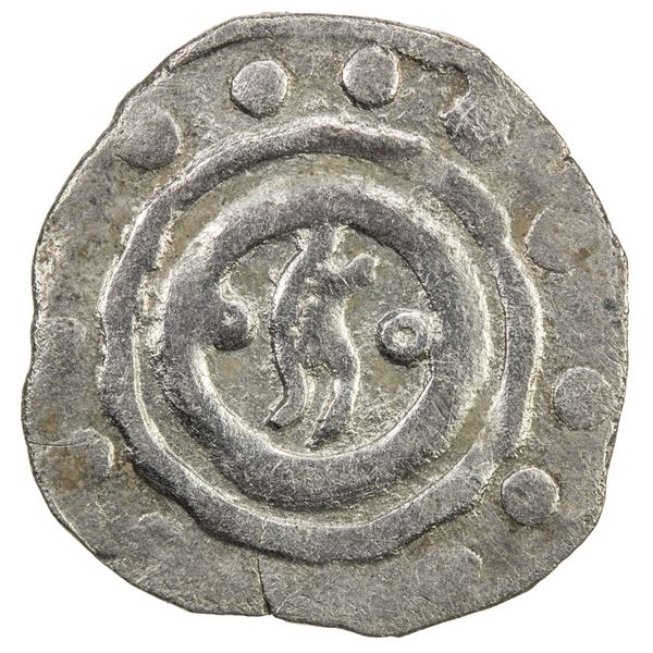 CHAGHATAYID KHANS: temp. Qaidu, 1270-1302, AR 1/2 dirham (0.72g), Taraz, ND. VF