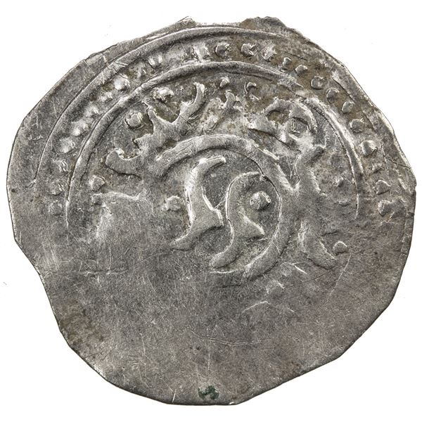 CHAGHATAYID KHANS: temp. Qaidu, 1270-1302, AR 1/2 dang (dirham) (0.49g), NM, ND. VF