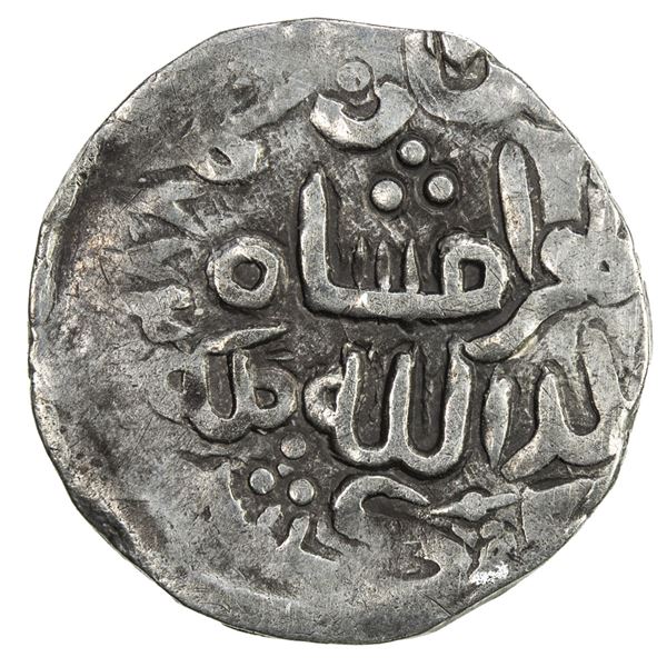SHAHS OF BADAKHSHAN: Bahramshah, 1360s-1374, AR 1/6 dinar (1.27g), Kishm, AH772. VF