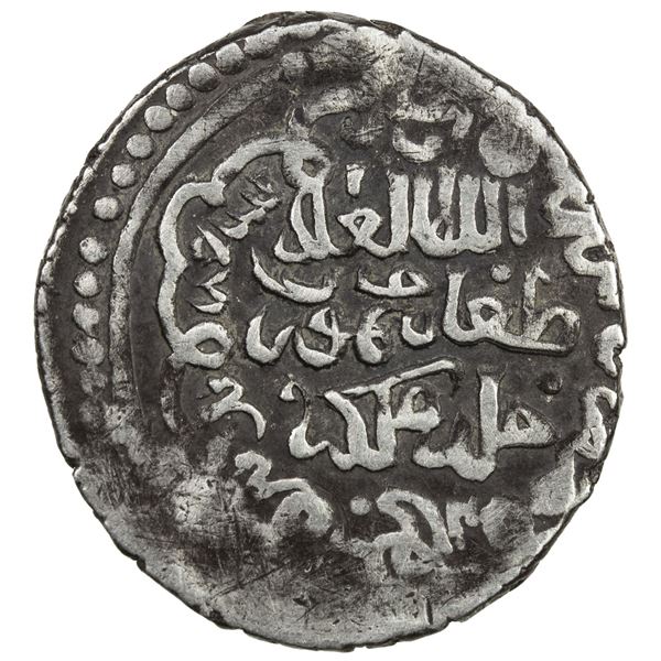 ILKHAN: Taghay Timur, 1336-1353, AR 2 dirhams (2.46g), Tabriz, AH739. VF