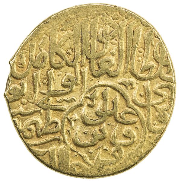 SAFAVID: Tahmasp I, 1524-1576, AV mithqal (4.61g), Qazwin, ND. VF