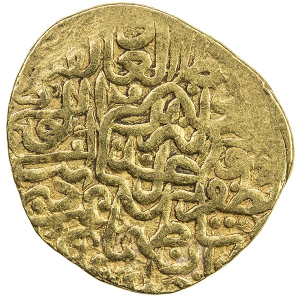 SAFAVID: Tahmasp I, 1524-1576, AV mithqal (4.67g), Tabriz, AH930. VF