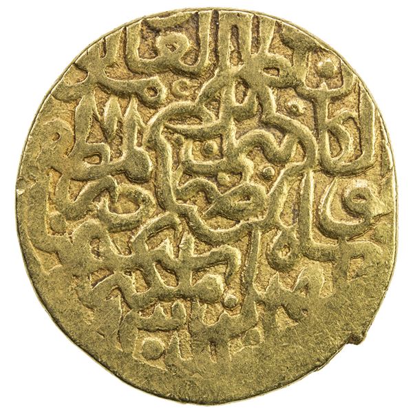 SAFAVID: Tahmasp I, 1524-1576, AV mithqal (4.66g), Tabriz, AH930. VF