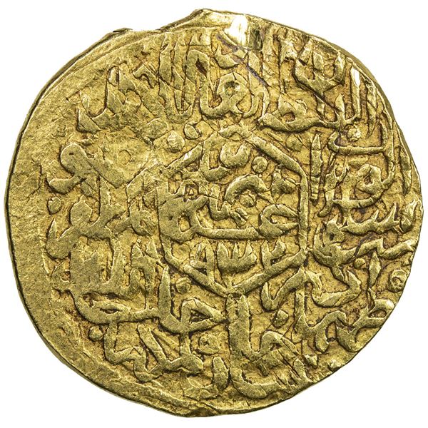 SAFAVID: Tahmasp I, 1524-1576, AV mithqal (4.65g), Tabriz, AH932. F-VF