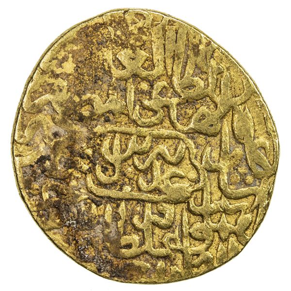 SAFAVID: Tahmasp I, 1524-1576, AV mithqal (4.68g), Tabriz, AH933. VF