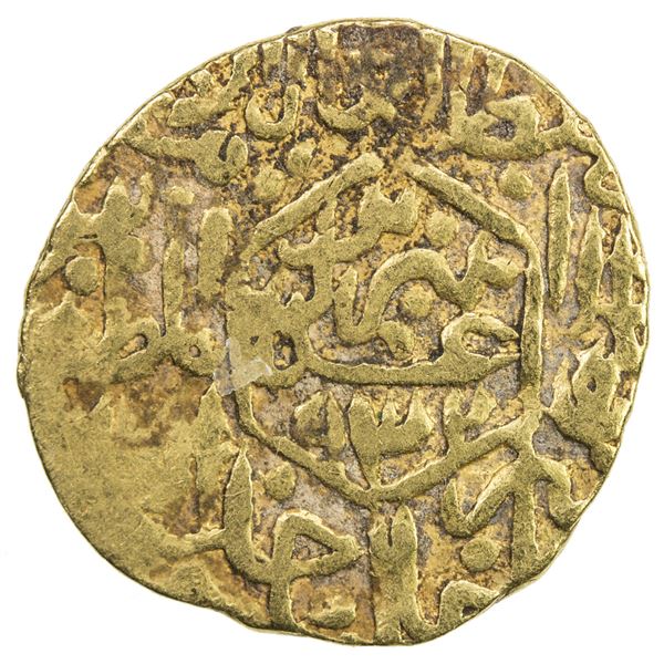 SAFAVID: Tahmasp I, 1524-1576, AV 1/2 mithqal (2.28g), Tabriz, AH932. F-VF
