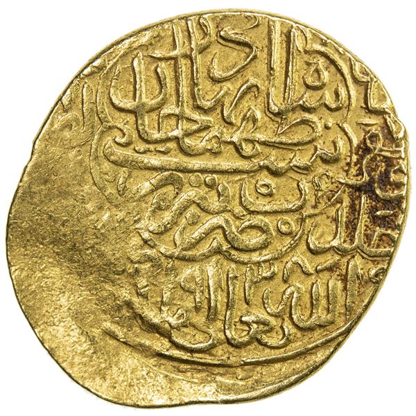 SAFAVID: Tahmasp I, 1524-1576, AV heavy ashrafi (3.88g), Tabriz, AH938. VF