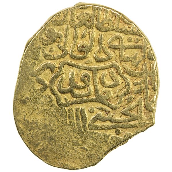 SAFAVID: Tahmasp I, 1524-1576, AV mithqal (4.56g), Damavand, ND. VF