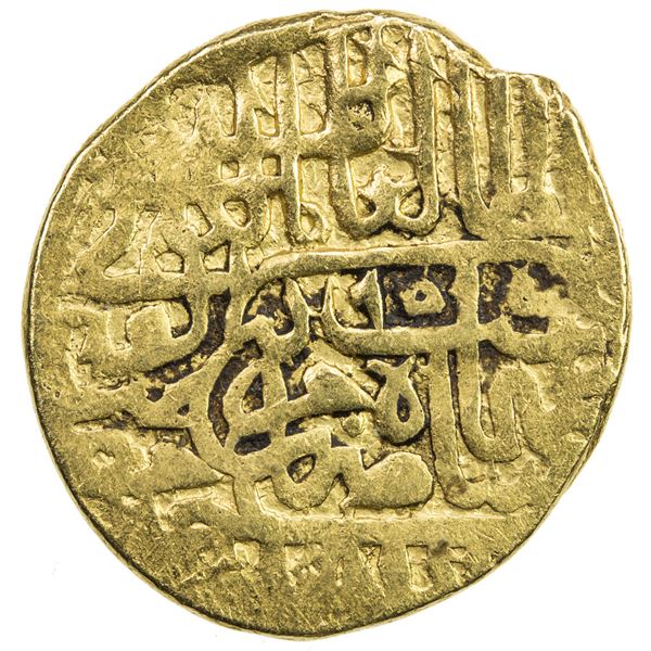 SAFAVID: Tahmasp I, 1524-1576, AV mithqal (4.61g), Khazana (treasury mint), AH955. F-VF