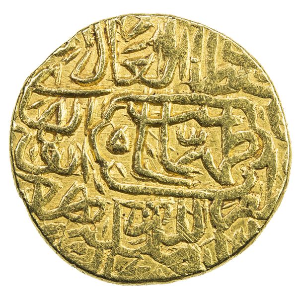 SAFAVID: Tahmasp I, 1524-1576, AV mithqal (4.59g), MM, ND. VF