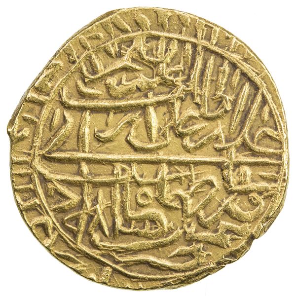 SAFAVID: Tahmasp I, 1524-1576, AV 1/2 mithqal (2.24g), Nimruz, AH983. EF
