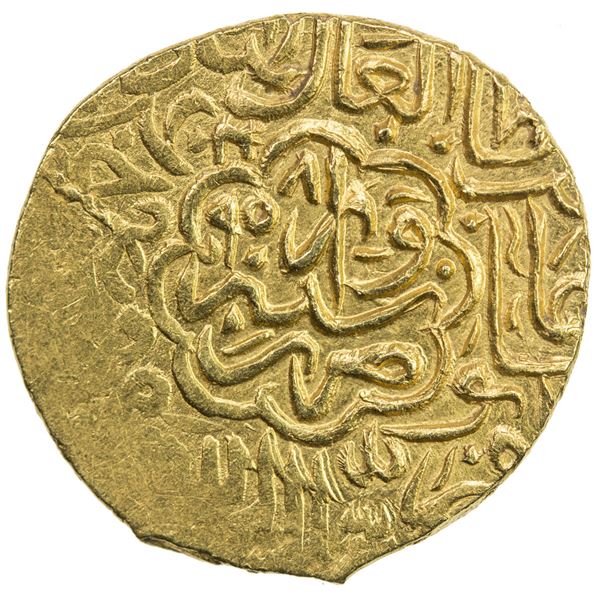 SAFAVID: Tahmasp I, 1524-1576, AV 1/2 mithqal (2.33g), Sabzawar, AH958. EF