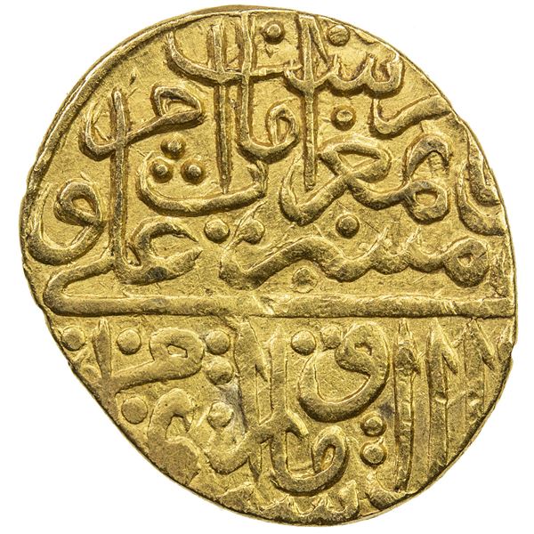 SAFAVID: Isma'il II, 1576-1578, AV 1/2 mithqal (2.32g), Qazwin, AH98(4). VF