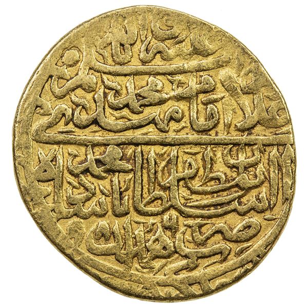 SAFAVID: Muhammad Khudabandah, 1578-1588, AV mithqal (4.63g), Hamadan, AH986. VF