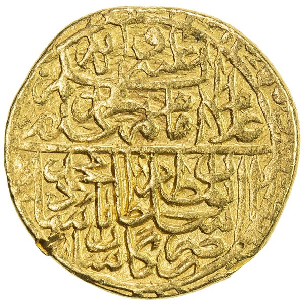 SAFAVID: Muhammad Khudabandah, 1578-1588, AV mithqal (4.67g), Kashan, AH985. VF