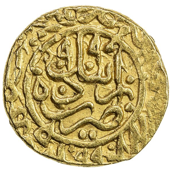 SAFAVID: Muhammad Khudabandah, 1578-1588, AV mithqal (4.56g), Ardabil, AH990. EF