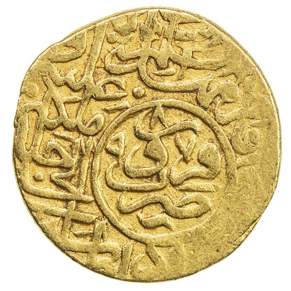 SAFAVID: Muhammad Khudabandah, 1578-1588, AV mithqal (4.56g), Qazwin, AH987. VF
