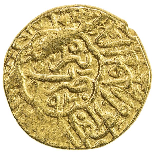 SAFAVID: Muhammad Khudabandah, 1578-1588, AV mithqal (4.64g), Tabriz, AH993. VF