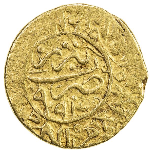 SAFAVID: Muhammad Khudabandah, 1578-1588, AV mithqal (4.61g), Tabriz, AH994. VF