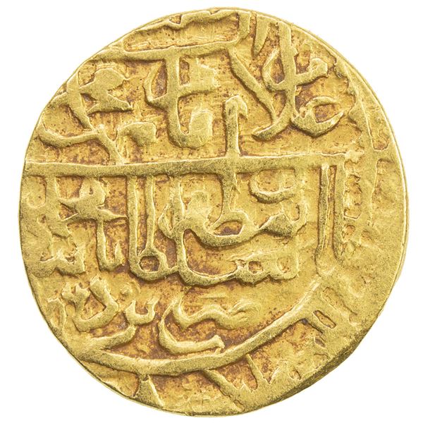 SAFAVID: Muhammad Khudabandah, 1578-1588, AV 1/2 mithqal (2.30g), Yazd, AH(9)86. VF