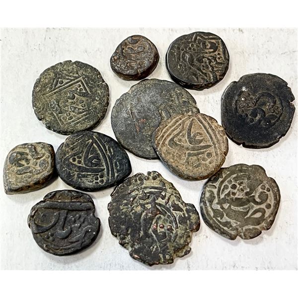 KHOQAND: LOT of 11 copper puls