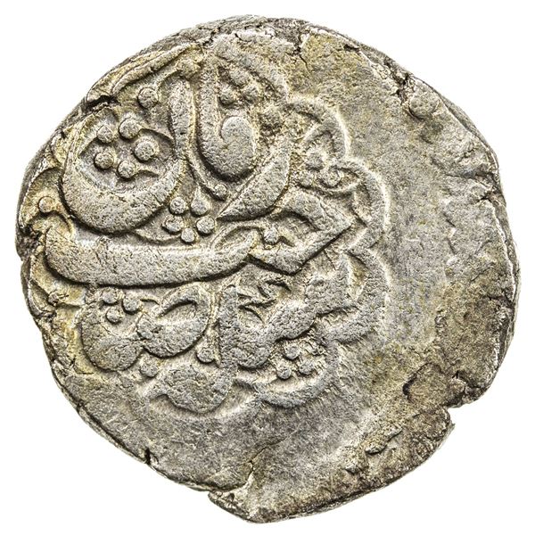 BARAKZAY: Uncertain Ruler, 1825, BI rupee (9.95g), Ahmadshahi, AH1241. VF-EF