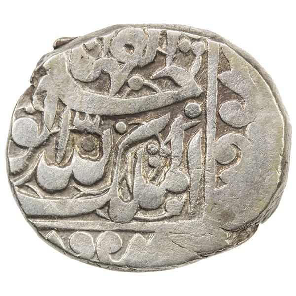 DURRANI: Safdar Jang, 1842-1843, AR rupee (8.99g), Ahmadshahi (=Qandahar), AH1259. VF-EF