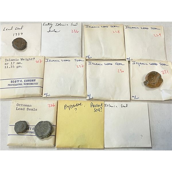MEDIEVAL ISLAMIC: LOT of 14 lead seals