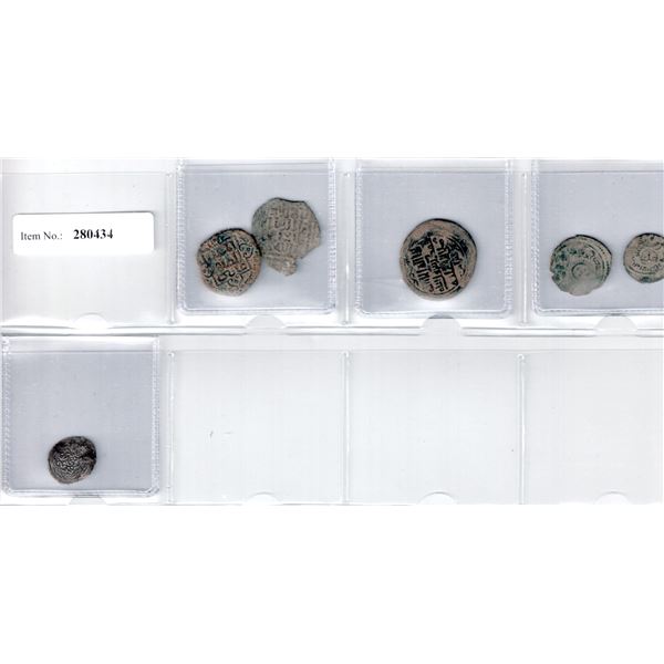 MEDIEVAL ISLAMIC: LOT of 6 coins