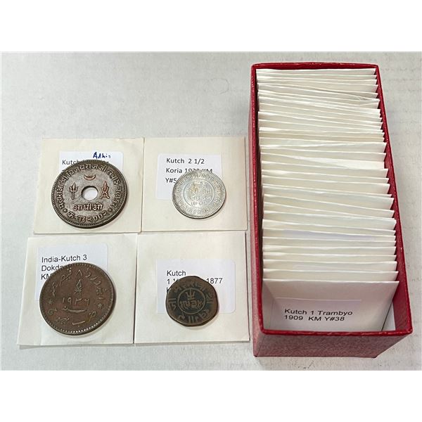 KUTCH: LOT of 40 coins (14 silver)