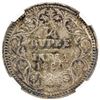 Image 2 : BRITISH INDIA: Victoria, Empress, 1876-1901, AR 1/4 rupee, 1880-C. NGC AU58