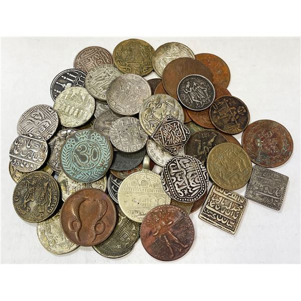 INDIA: LOT of 49 temple tokens