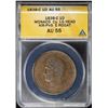 Image 3 : MONACO: Honore V, 1819-1841, AE decime, 1838. ANACS AU55