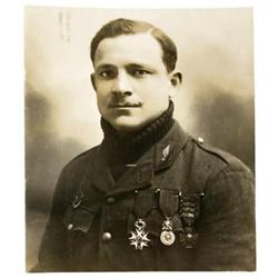 Two Photographs of WWI American Aces