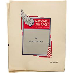 1931 Proposal for Establishment of Cord Air Race