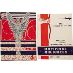 1936 Los Angeles National Air Races Programs