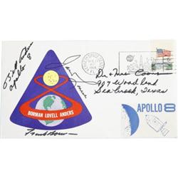 Apollo 8 Cover Signed by Anders, Borman, Lovell