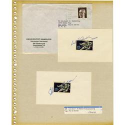 9 Signatures of Astronauts, Aviators, Officials