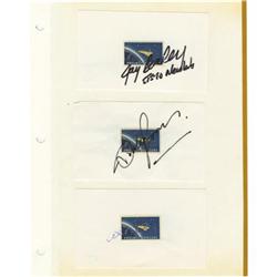 Lot of Eight Astronaut Signatures